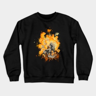 The last of us clicker skull Crewneck Sweatshirt